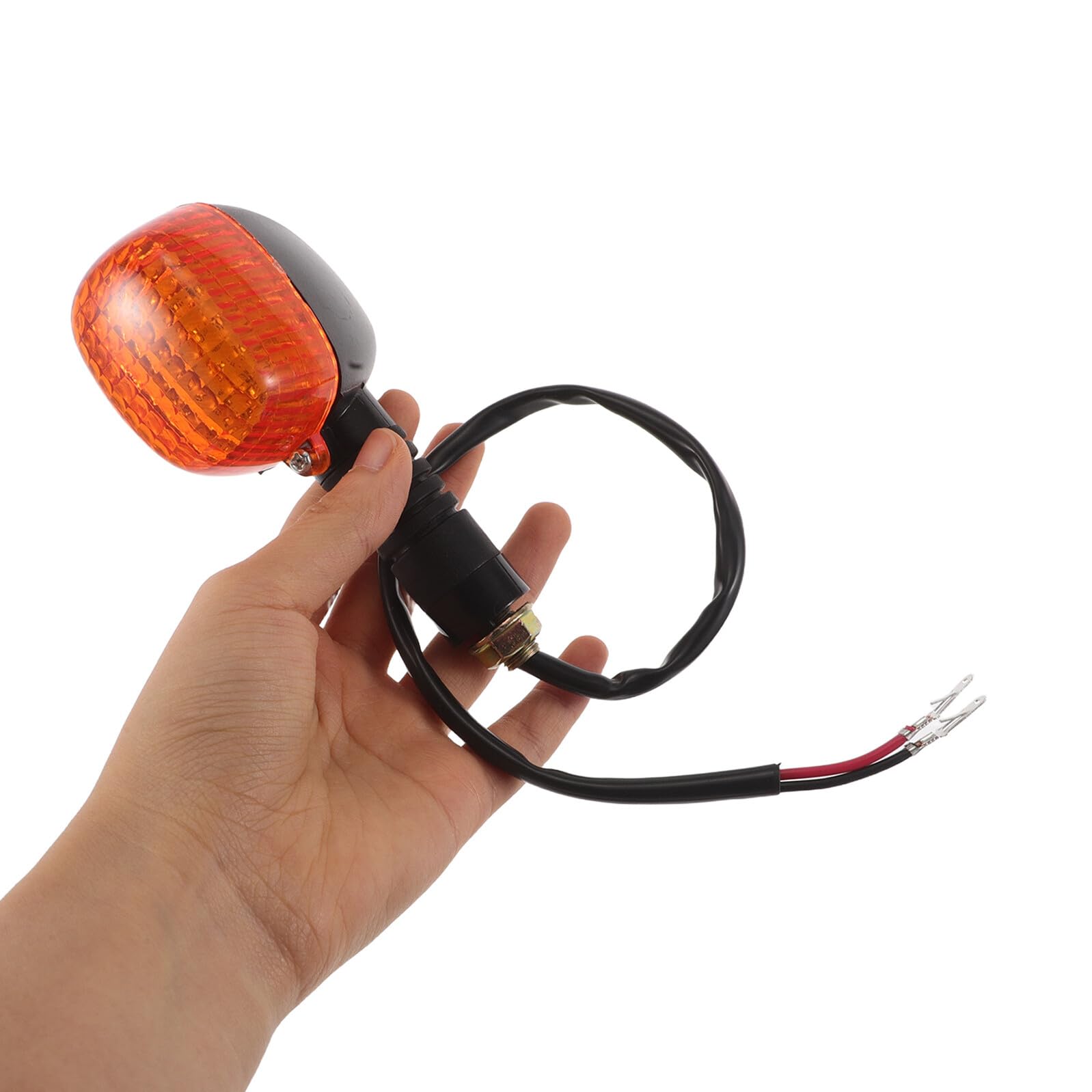 ORFOFE 2 Piezas Intermitentes Moto LED Impermeables Señal de para Scooter Atv Dirt Bike Compatible Fácil Instalación Seguridad Vial