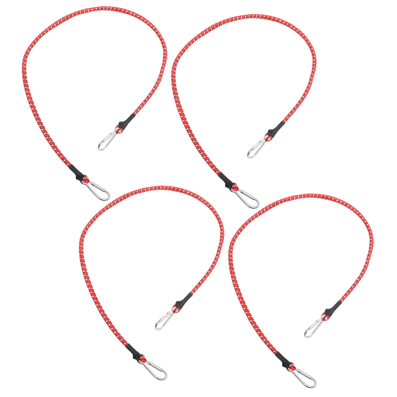 OSOLADY 4pcs Binding Device Strap Elastic Tie Down Belt for Motorbike Cargo Load Securing for Luggage Transport and Storage