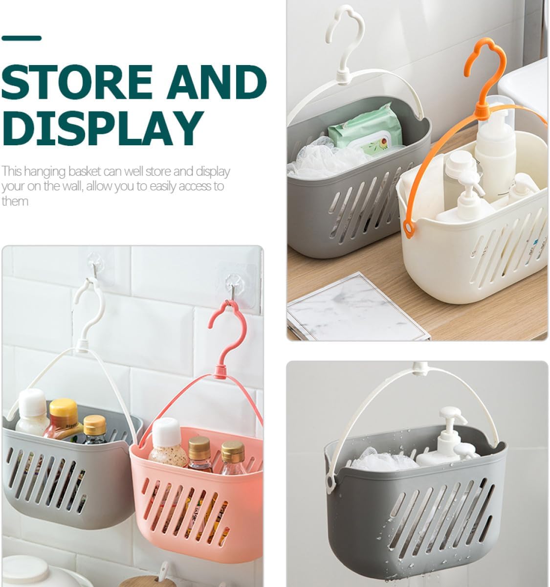 2pcs Kitchen Hanging Basket for Wall Garlic Holder and Ginger Storage Basket with Rope Hook for Kitchen Wall Organization and Vegetable Storage