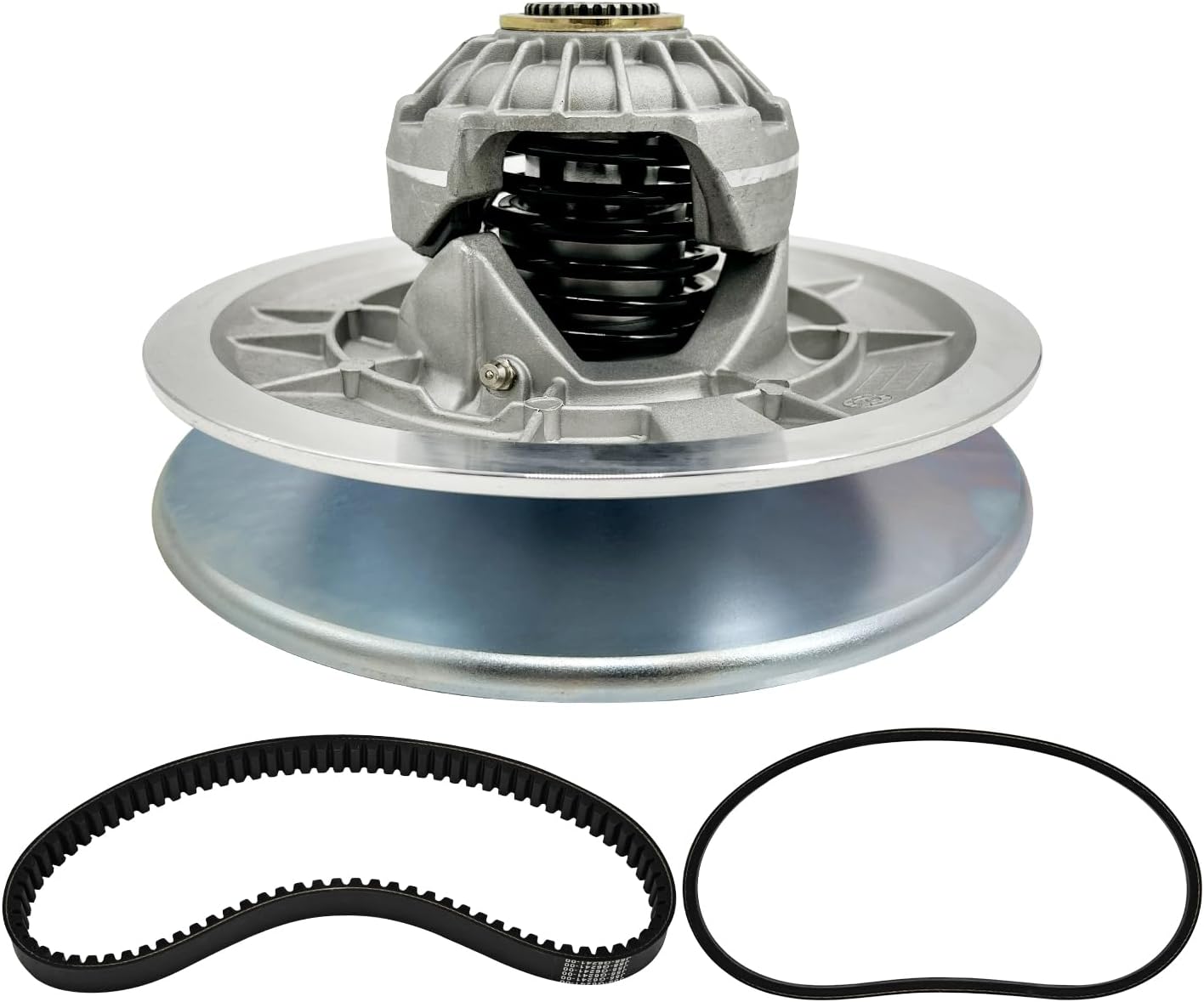 Secondary Driven Clutch W/Belts Compatible with Yamaha Golf Cart G29 YDRA Drive 2007-2016, YTF Adventure Sports drive 2007-2008, Drive2 DR2A CAM 2017-up, JW8-G6202-26-00 JW8-G6202-22-00