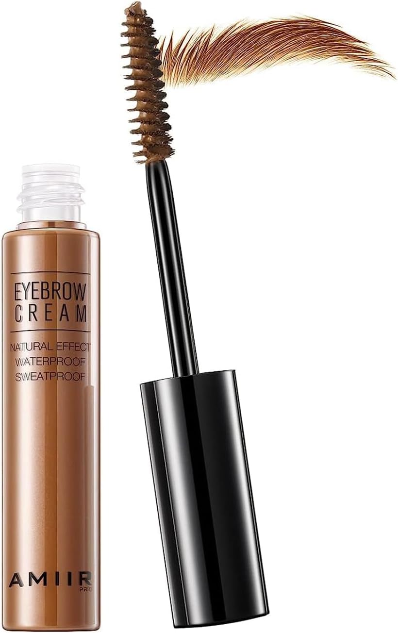 AMIIR Eyebrow Gel Mascara Tinted Volumizing Enhance Eye Brow Fill In Sparse Brush Tamp Waterproof Long-Lasting, Auburn, 1 Count