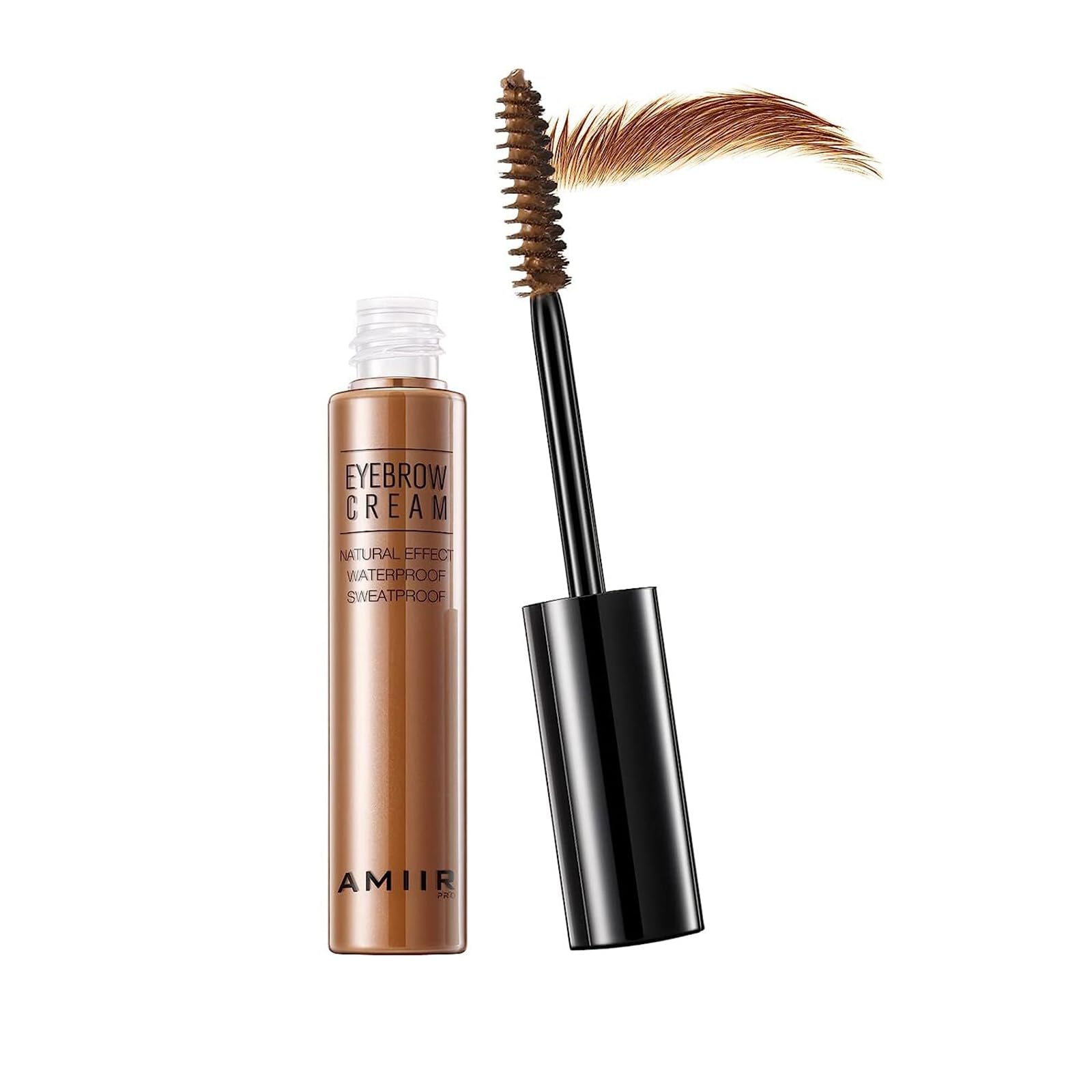 AMIIR Eyebrow Gel Mascara Tinted Volumizing Enhance Eye Brow Fill In Sparse Brush Tamp Waterproof Long-Lasting, Auburn, 1 Count