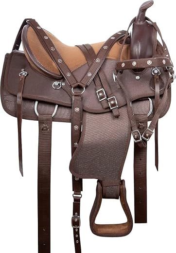 SI Brand Economic Synthetic Horse Riding Saddle