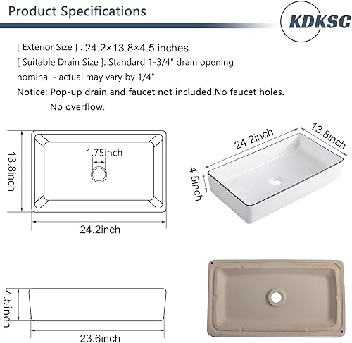 Vista 129 de Small Bathroom Vessel Sink 12"x12" Round Bathroom Sink White Ceramic Bathroom Sinks Modern Above Counter Art Basin