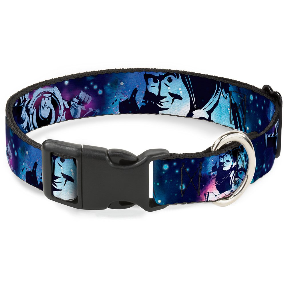 Collar Buckle Down Buzz Lightyear de plástico resistente con herrajes duraderos Galaxy Blues