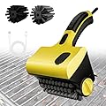 Electric Grill Cleaner: Cordless Rechargeable Grill Clean Brushes Automatic Robot for Outdoor BBQ - 360° Rotating Cleaning Brush with Replacement Bristles