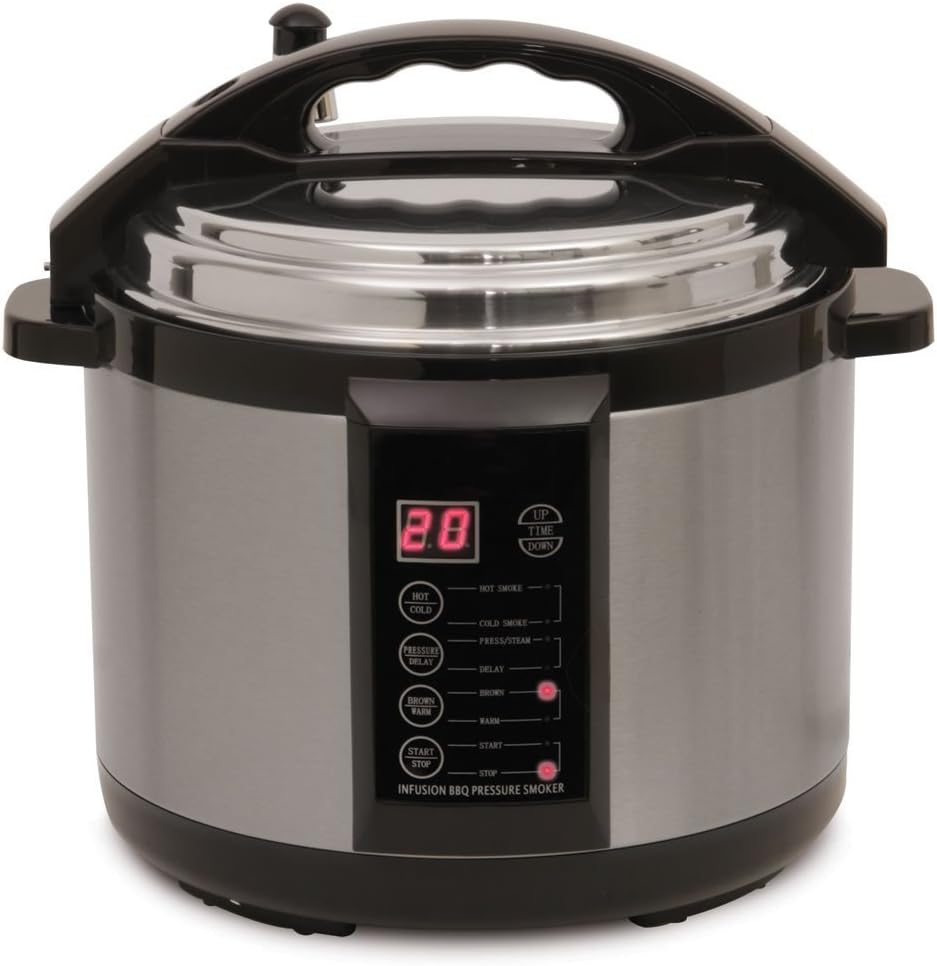Emson Electric Indoor Pressure Smoker 7 Qt