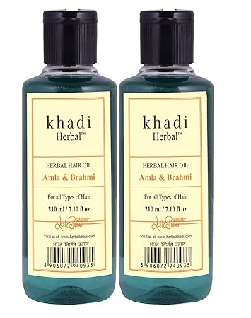 Khadi Natural Herbal Amla & Brahmi Hair Oil (420ml)