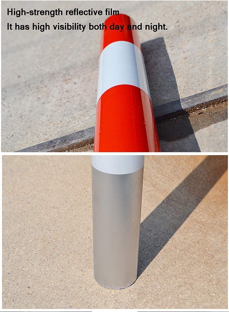 Borne de sécurité, borne de signalisation, 2 bères de stationnement pour allée, cônes de signalisation en Tube d'acier galvanisé, cônes de signalisation d'interdiction de stationnement, Robustes