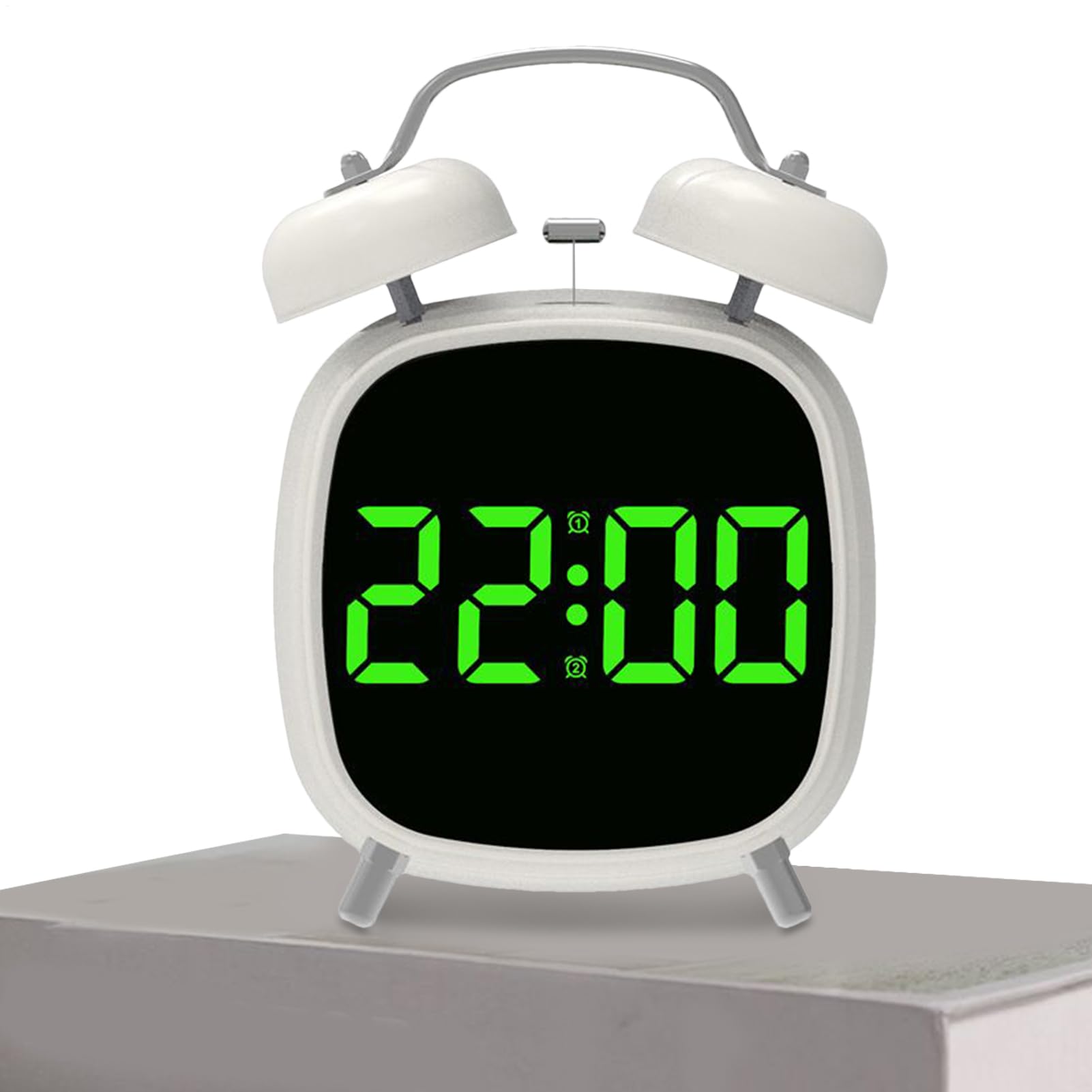 Despertador de sueño pesado para evitar retrasos con alarma fuerte y luz LED