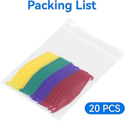 Miniatura 2 de Annhua 20 piezas de bandas elásticas dentales de goma, herramientas de banda de goma, desechables de plástico para bandas de apoyo, multicolor