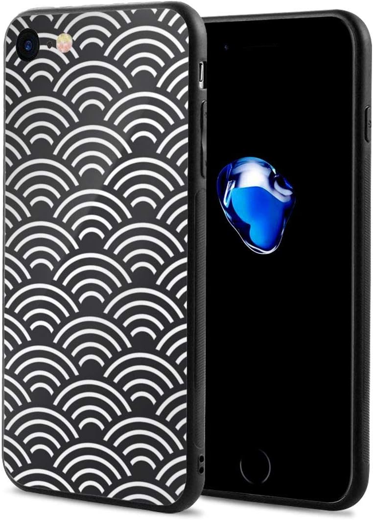 Amazon Iphone8 ケース Iphone7 ケース 和柄 青海波文様 スマホケース Iphone 8 7 カバー Tpu 耐衝撃 防水 おしゃれ 個性的 全面保護 擦り傷防止 かわいい スリム 人気 アイフォン8 アイフォン7 家電 カメラ オンライン通販