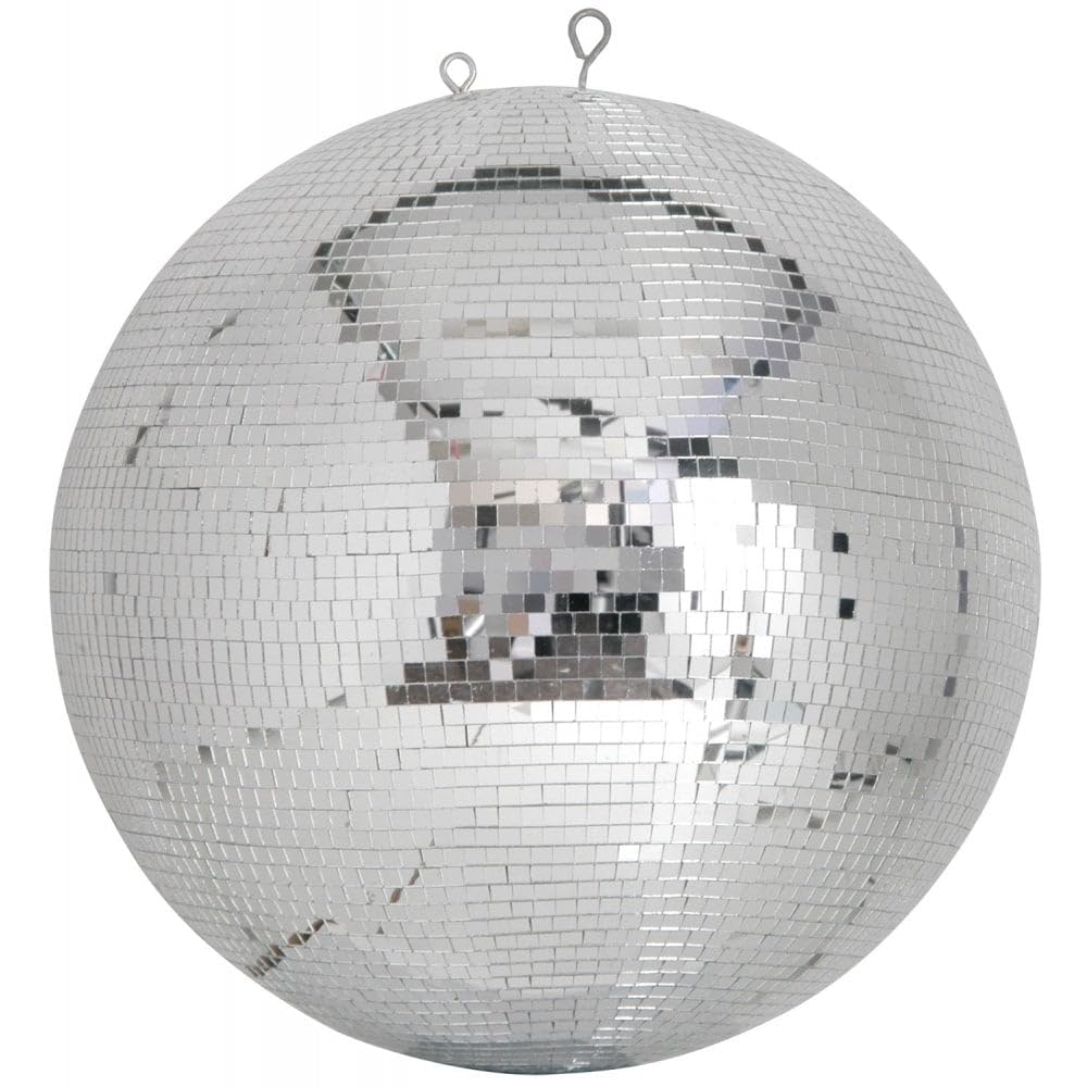 QTX 500mm 20"" 50cm Silver Sparkling Disco Lights Glitter Party Mirror Ball DJ