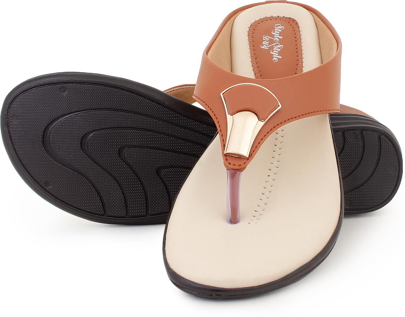 Style Buy Style Synthetic Slippers for Women | Casual & Formal Sandals | Slippers Comfortable & Durable | for Daily Footwear (B0CQT2DP4S) Amazon Price History, Amazon Price Tracker