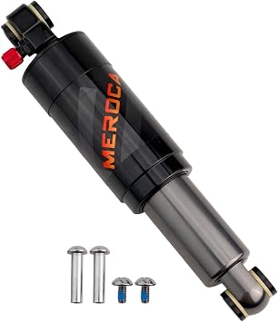 Eawfgtuw Bicycle Air Shock Absorber Bike Suspension System Aluminum Alloy Rear Shock, Bike Suspension System, Off Road Bicycle Shock for Mountain Folding Bikes190mm