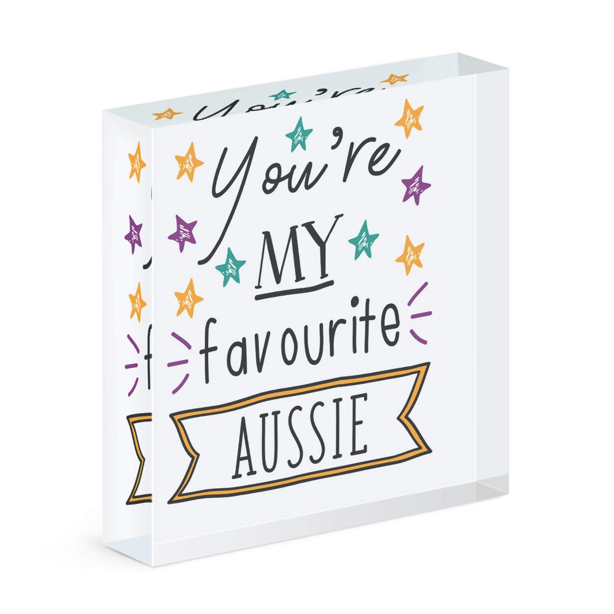 Cadre photo bloc acrylique Australien Stars Gift Base pour decor de bureau