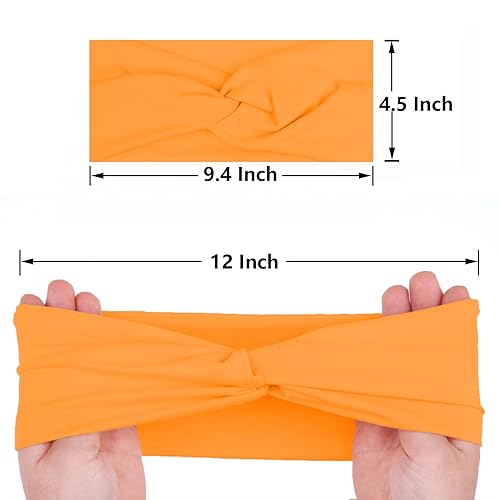 Miniatura 3 de XTREND 6 diademas para mujer, trenzadas, elásticas, para yoga, entrenamiento, antideslizantes, para sudor, suaves, color sólido, simple, versátil,