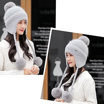 Amazon | [Yaloee] 飛行帽 パイロット帽 ロシア帽 ニット帽