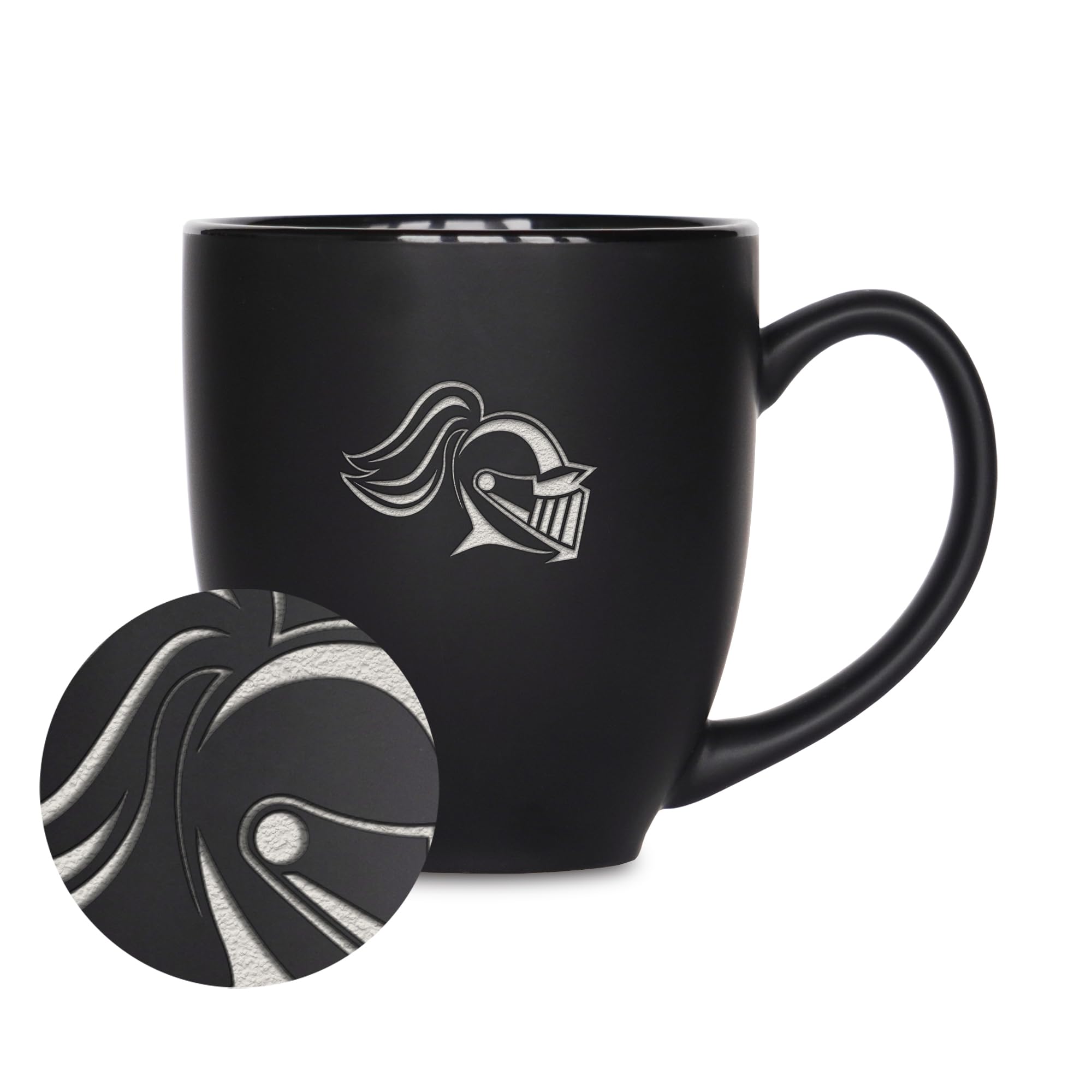 Tasse bistrot NCAA Wartburg céramique noire mate boissons 425ml