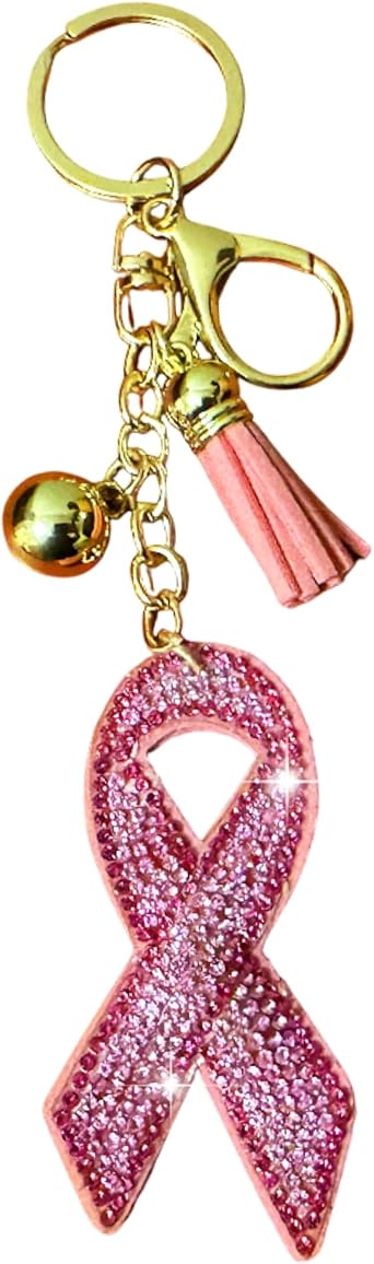 Popfizzy Double Sided Keychains for Women and Girls, Rhinestone Bag Charm, Sparkly Bling Purse Charms, Cool Gifts for Women