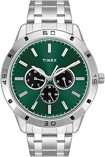 TIMEX Analog Watch for Men with Round Dial & Water Resistant Man's Wrist Watches
