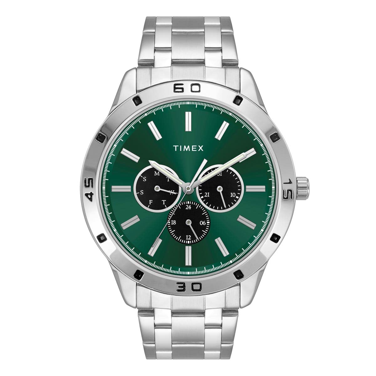 TIMEX Multifunction Men Analog Green Dial Coloured Quartz Watch, Round Dial with 30 mm Case Width - TWEG135SMU04 (B0C1SZS2VQ) Amazon Price History, Amazon Price Tracker