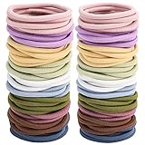 50 gomas elásticas para el cabello para mujer, mujeres u hombres (4 mm colorido)
