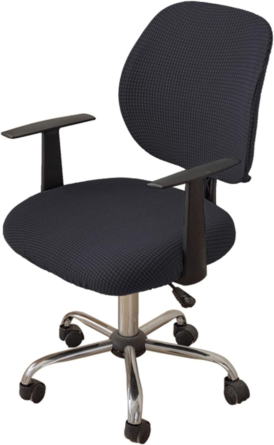 Office Chair Cover,Chair Protectors Computer Chair Covers, ,Split Stretch Spandex Seat Slipcover,Corn Silk Fabric Removable Washable Rotating Swivel Chair Protective Covers(No Chair),Blue,10PCS ( Colo โ image 1