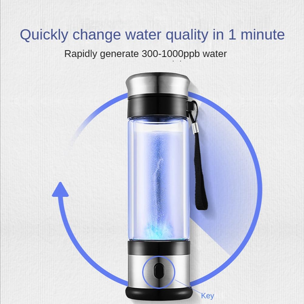 Generatore di idrogeno Bicchiere d'acqua Filtro Ionizzatore Acqua in Idrogeno Portatile Super Antiossidante Bottiglia di Acqua Idrogeno