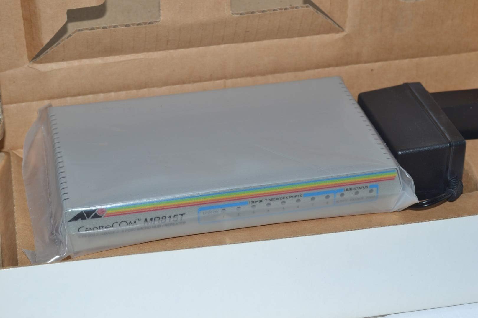 Allied Telesyn AT-MR815T 8 Port Mini Hub UTP 10Base-T MDI X Twisted Pair