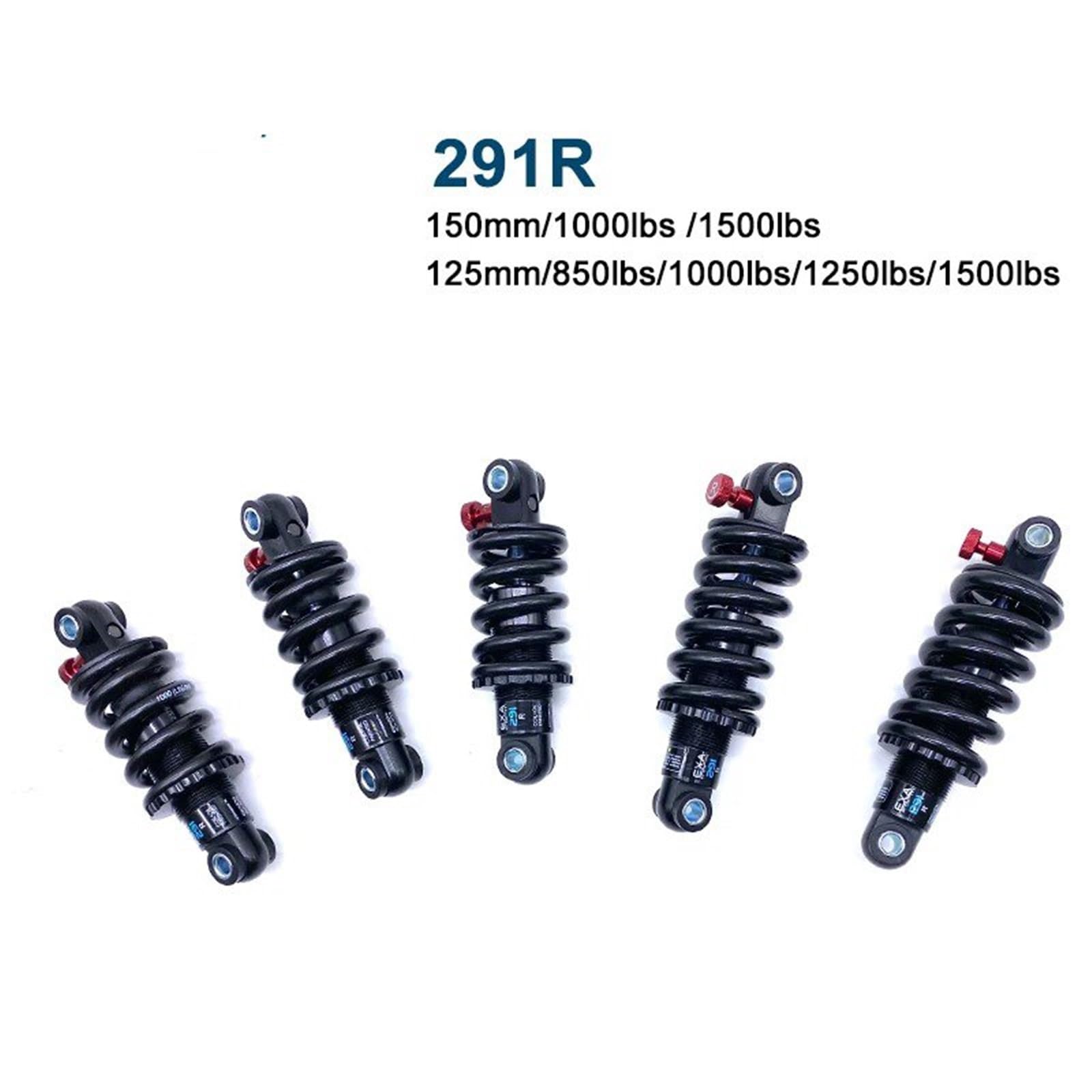 suspensión neumática trasera amortiguadores Amortiguador Bicicleta 125 150Mm Ajustable Amortiguadores Traseros Descenso DH CX MTB Scooter Eléctrico Motocicletas Exa Forma KS 291 R(165mm-24-24-850lbs)