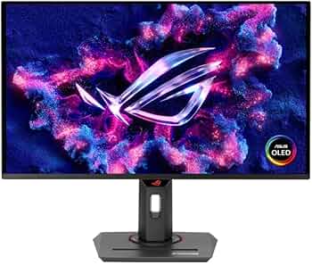 ASUS ROG Strix XG27ACDNG Monitor 26,5", Quad HD QD-OLED (2560x1440), HDMI, DisplayPort, USB-C, 0,03 ms (GTG), 360 Hz, G-SYNC, 99% DCI-P3, Nero