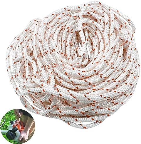 Trimmer Replacement Starter Rope 10 Metres 4 mm Replacement Starter Rope, Recoil Pull Cord Replacement ...
