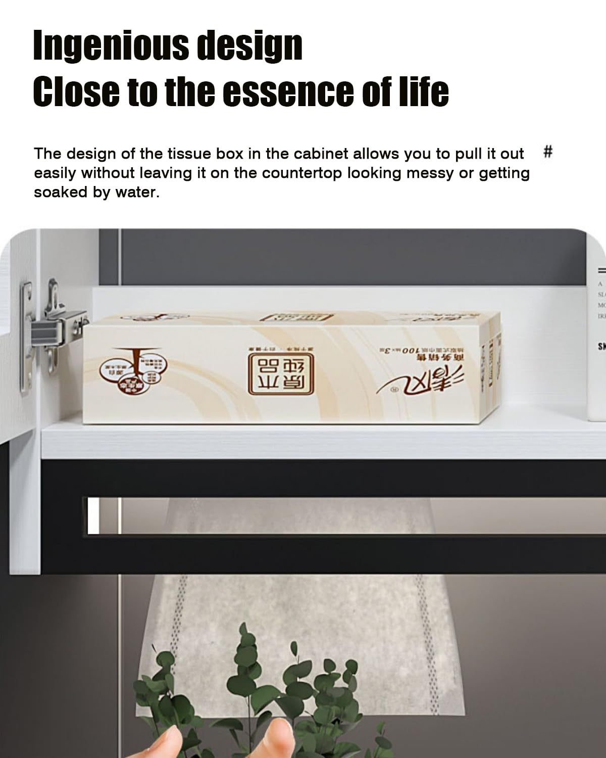 Espejo de baño de Aluminio Regulable con Mueble de almacenaje, Espejo de tocador antivaho, 60 x 75 x 13 cm, diseño Moderno para baños con Estilo, botiquín Funcional.