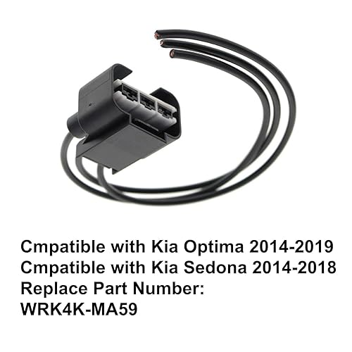 Miniatura 5 de SecosAutoparts Resistencia de ventilador de refrigeración conector compatible con Kia Optima 2014-2019 Sedona 2014-2018 Reemplazar # WRK4K-MA59