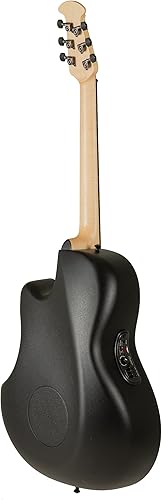 Miniatura 9 de Ovation - Guitarra acústica y eléctrica, derecha, negra texturizada, 4 cuerdas (B778TX-5)