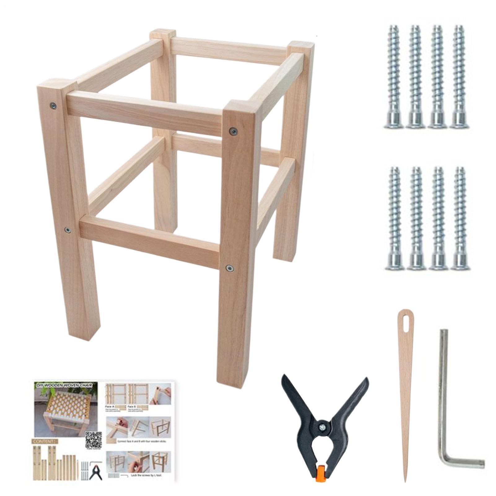 Kit Per Poggiapiedi In Legno Fai Da Te Adatto Ai Principianti Ed Educativo | Kit Per Sgabello A Gradino Fai Da Te Per La Tessitura Casa Comodino Ingresso Studio Laboratori Corsi D'Arte