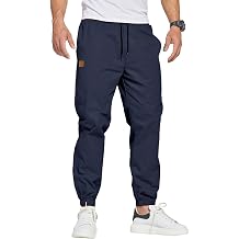 ZOXOZ Joggers for Men Tracksuit Bottoms Mens Cargo Trousers Work Trousers Men Drawstring with Pockets