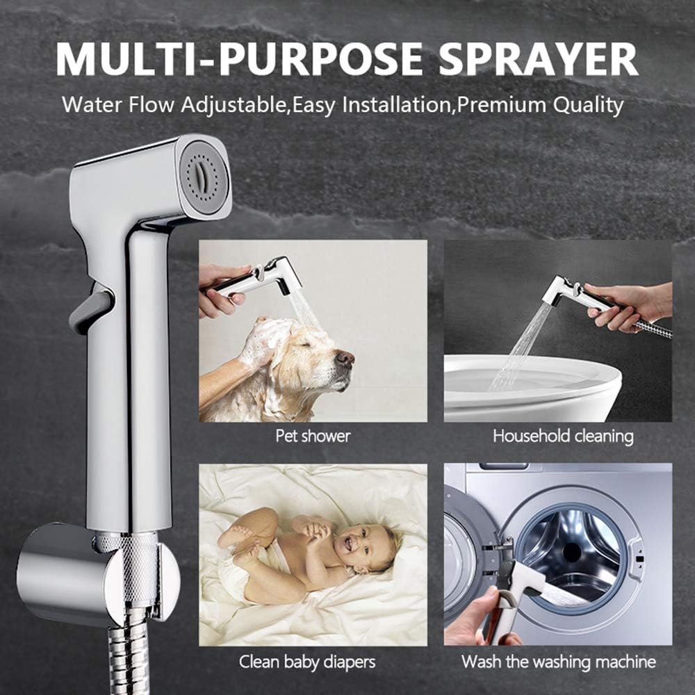 （Full set）GASIA Handheld Bidet Sprayer for Toilet- Plastic Cloth Diaper Sprayer-Water Pressure Control only 26.99 USD you can get it