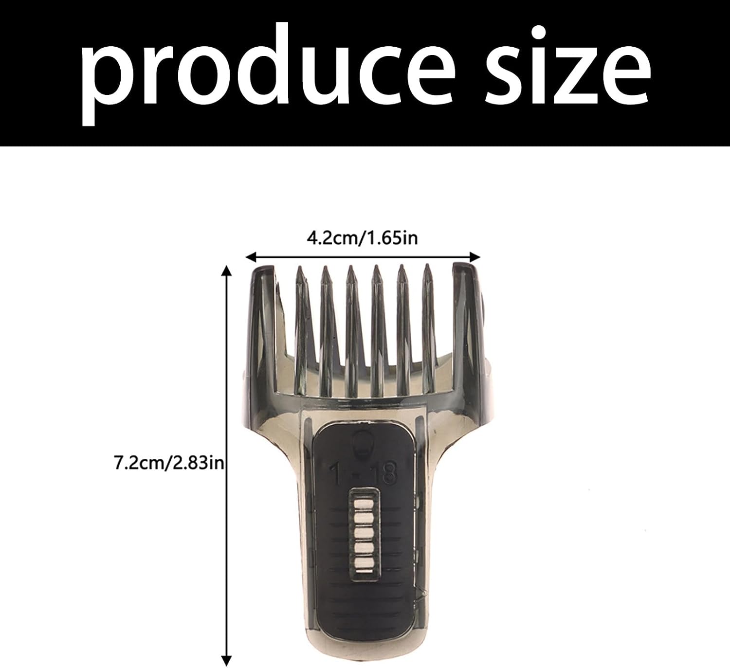 Adjustable Hair Clippers Comb 1-18mm Length Precisions Grooming Tool for QG3330 3386 Efficient Trimming for Shaver Replacement Comb