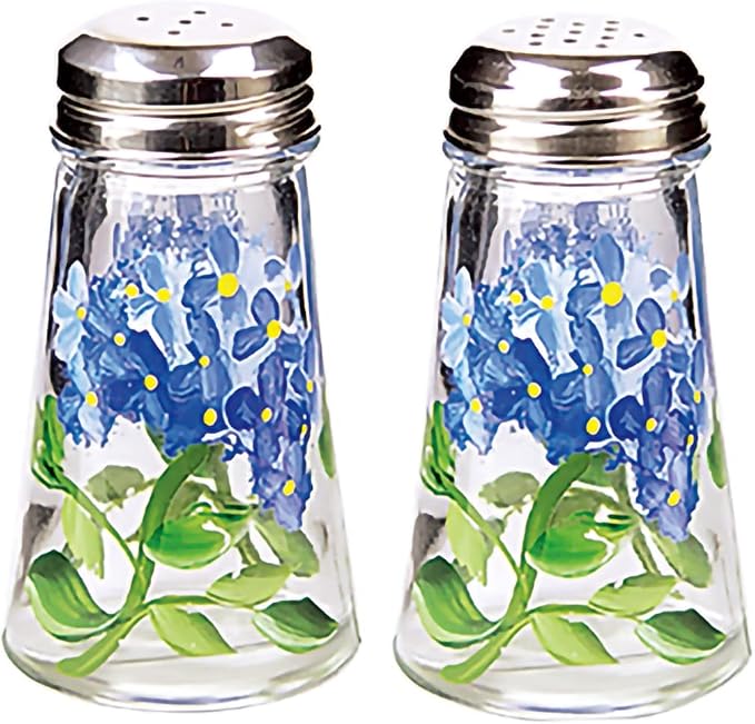 Grant Howard Tapered Salt and Pepper Shaker Set, 3.4 ounces, Blue