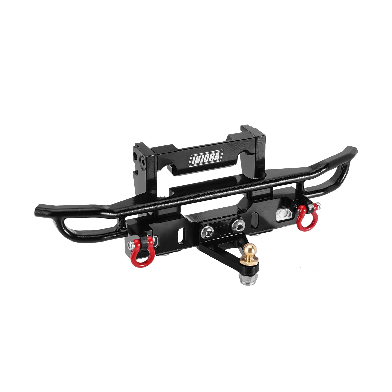INJORA Metal Rear Tube Bumper with Removable Tow Hook for TRX4M Bronco Upgrade 1/18 RC Crawler