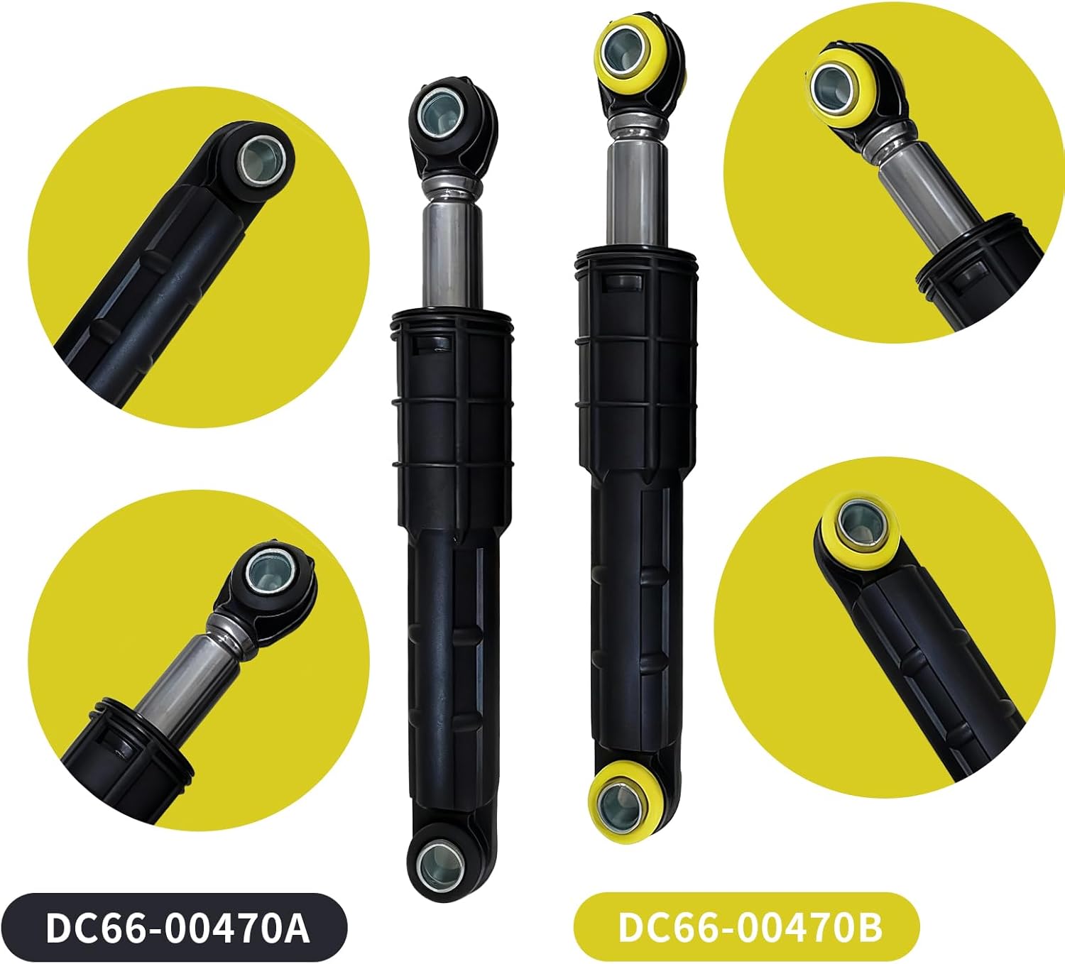 MealFlow Pro DC66-00470A & DC66-00470B Washer Shock Absorber Compatible with Samsung Washing Machines Replace DC66-00650C DC66-00650D AP4206426 AP4256455 PS4212219 2020946