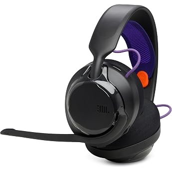 JBL Quantum 250, High Resolution Compatible, 2.0 inches 50 mm Dynamic Driver, Mesh Hammock and Mesh Earpads Comfortable Design, Unidirectional 0.2 inch 6 mm Boom Microphone, Lightweight Design