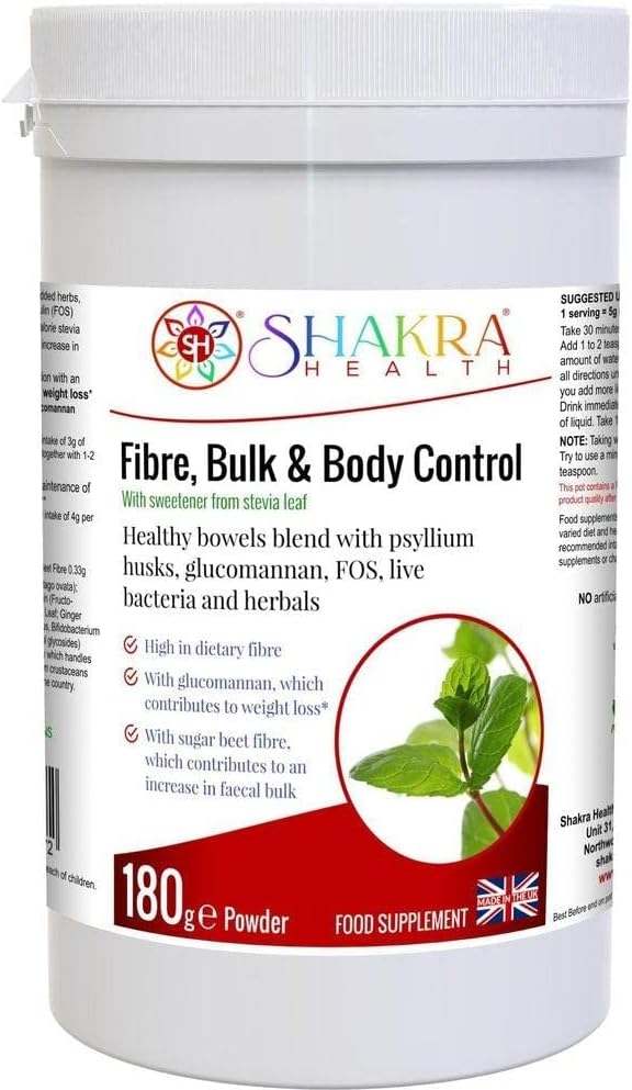 Fibre, Bulk & Body Contour Control 180g Powder Supplement. A Fibre Rich Stool Bulking Bowel