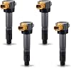 ENA Set of 4 Ignition Coil Pack Compatible with Suzuki 2009 2010 2011 2012 2013 Grand Vitara 2.4L, 2010 2011 2012 2013 SX4 2.0L, 2010-2013 Kizashi 2.4 Coils Replacement for UF634 5C1789 3340051K20