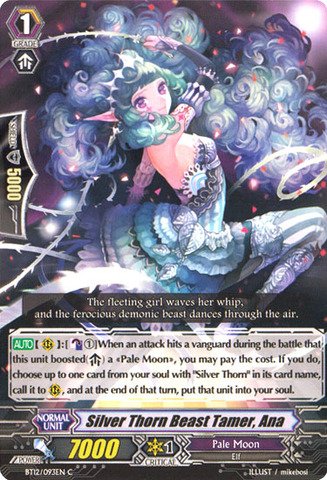 Silver Thorn Beast Tamer, Ana (BT12/093EN) - Binding Force of the Black Rings