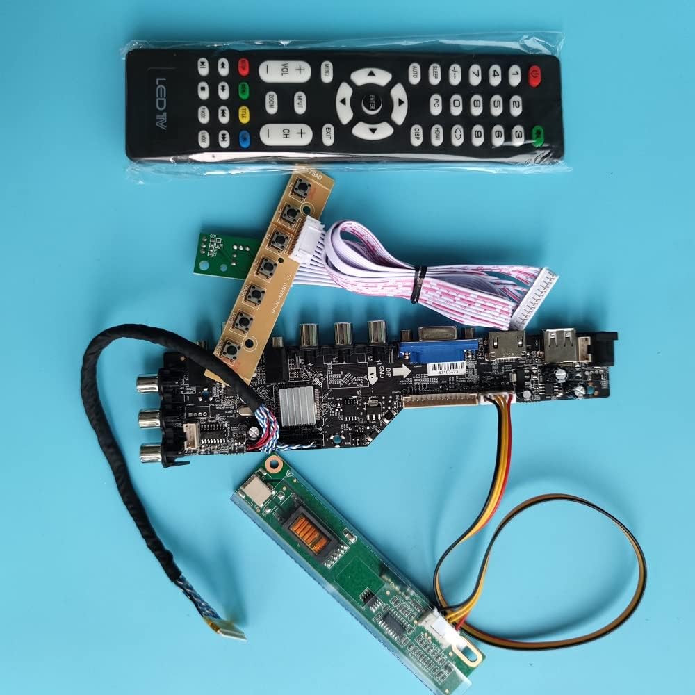Electronics - For LM215WF3-SLA1 LM215WF3 panel TV Controller Board 1920X1080 DVB DVB-T DVB-C LCD Digital HDMI-compatible VGA USB AV (For LM215WF3-SLN5)