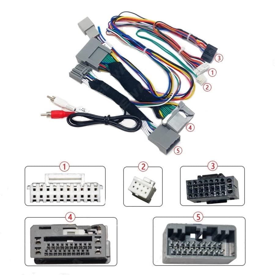 Car 16pin Android for Audio Wiring Harness with Canbus Box for Honda Accord 8th Generation(2008~2012) Low Trim Level Stereo