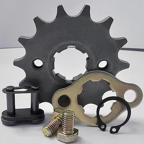 Miniatura 3 de CQSPMOT - Piñón delantero de alta calidad para motocicleta 428-13T de 0.669 in para motocicleta de 50 cc, 70 cc, 90 cc, 110 cc, 125 cc, motocross,